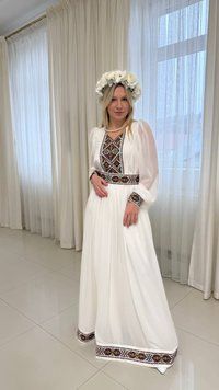 Сукня &laquo;Романа&raquo; молочного кольору 42 р. 00320 фото