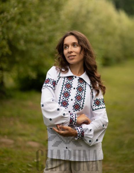 Жіноча вишита сорочка "Візерія" 42 р. 01437 фото