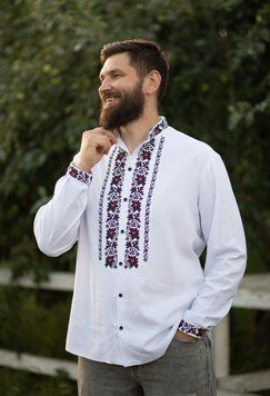 Чоловіча вишиванка  "Первоцвіт" 44 р. 02243 фото