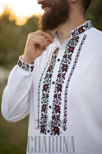 Чоловіча вишиванка  "Первоцвіт" 44 р. 02243 фото